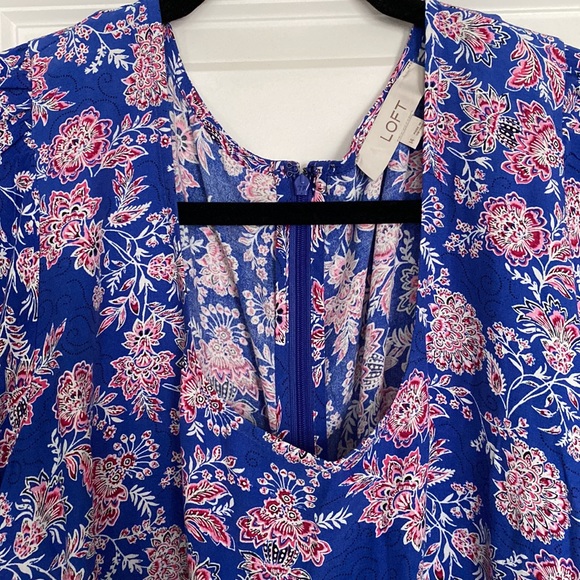 LOFT, Size 14, Beautiful Rich Color & Pattern - Picture 2 of 4